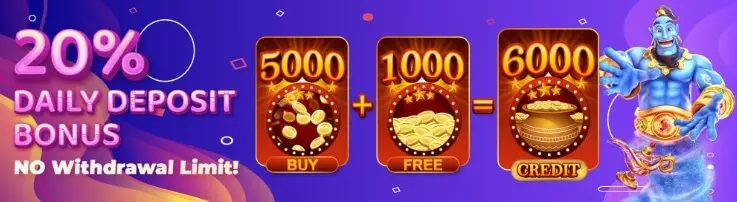 Daily Deposit 20% Bonus 